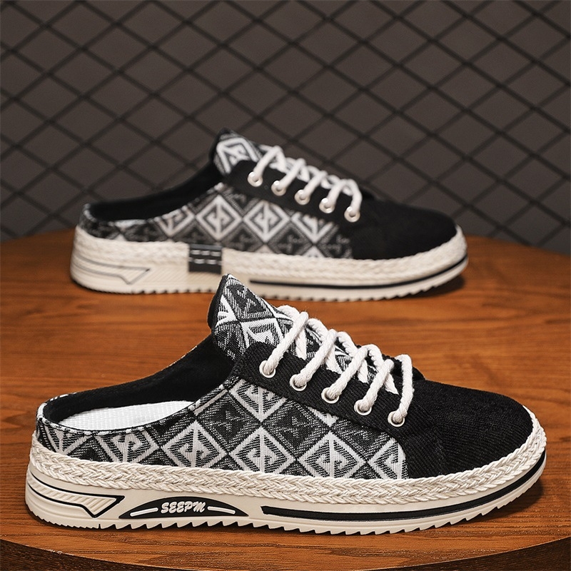 Muške svakodnevne slip-on tenisice, gornji dio od platna, PVC đon, injekcijska potplata