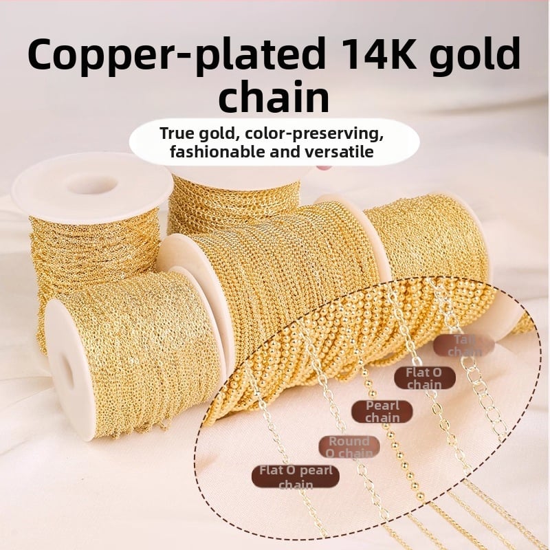 O-oblika bakreni lančić, elektroplatiranje, Hongma branda, izdanje jeseni 2025