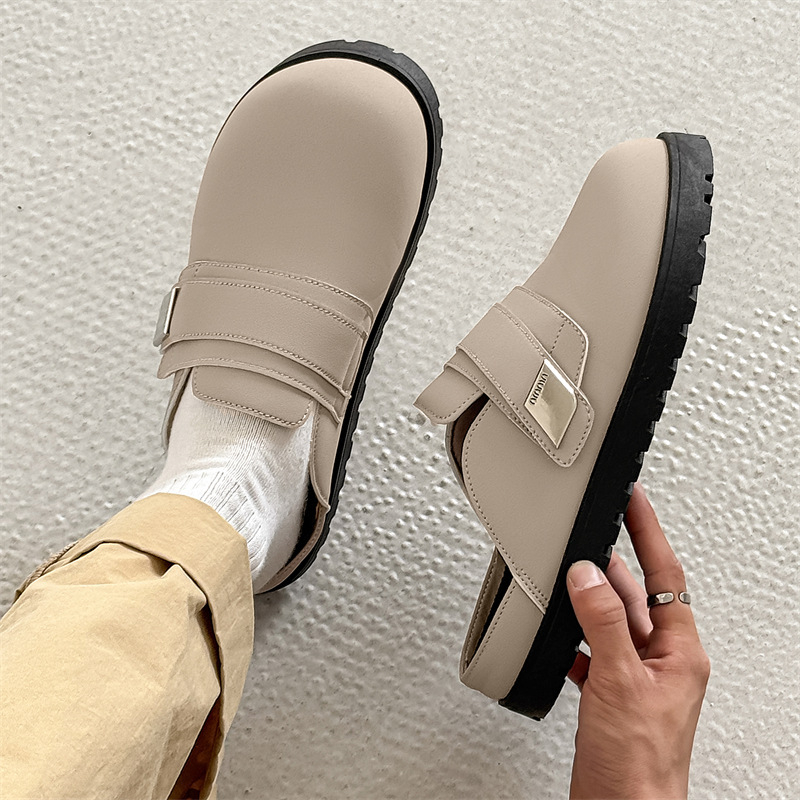 Muške papuče Mango Toe, niski kroj, Slip-On, PVC đon, gornji dio od umjetne kože, reljefna injekcijska konstrukcija, proljeće 2025