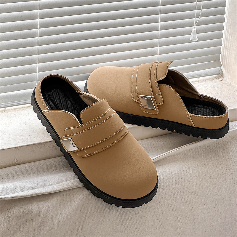 Muške papuče Mango Toe, niski kroj, Slip-On, PVC đon, gornji dio od umjetne kože, reljefna injekcijska konstrukcija, proljeće 2025