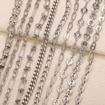 Nehrđajući čelični lanac s tretmanom isticanja — Chenying Jewelry, prilagodljiv