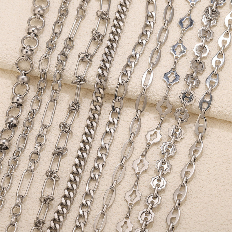 Nehrđajući čelični lanac s tretmanom isticanja — Chenying Jewelry, prilagodljiv