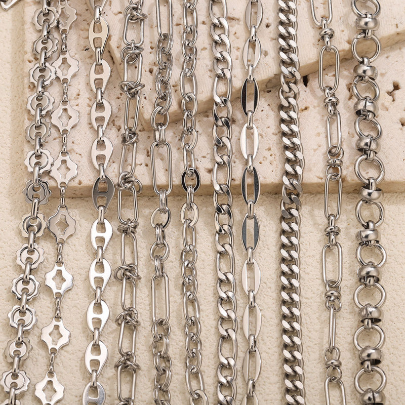 Nehrđajući čelični lanac s tretmanom isticanja — Chenying Jewelry, prilagodljiv