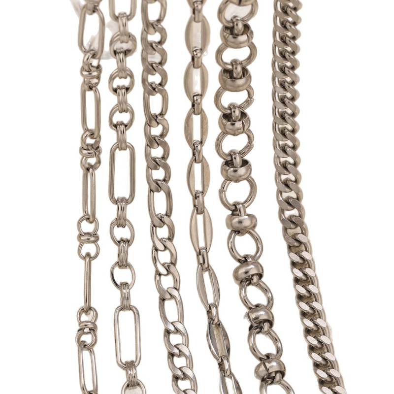 Nehrđajući čelični lanac s tretmanom isticanja — Chenying Jewelry, prilagodljiv
