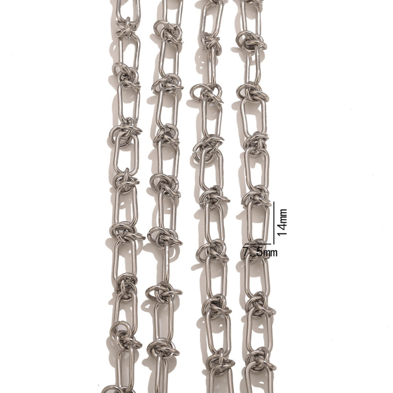 Nehrđajući čelični lanac s tretmanom isticanja — Chenying Jewelry, prilagodljiv