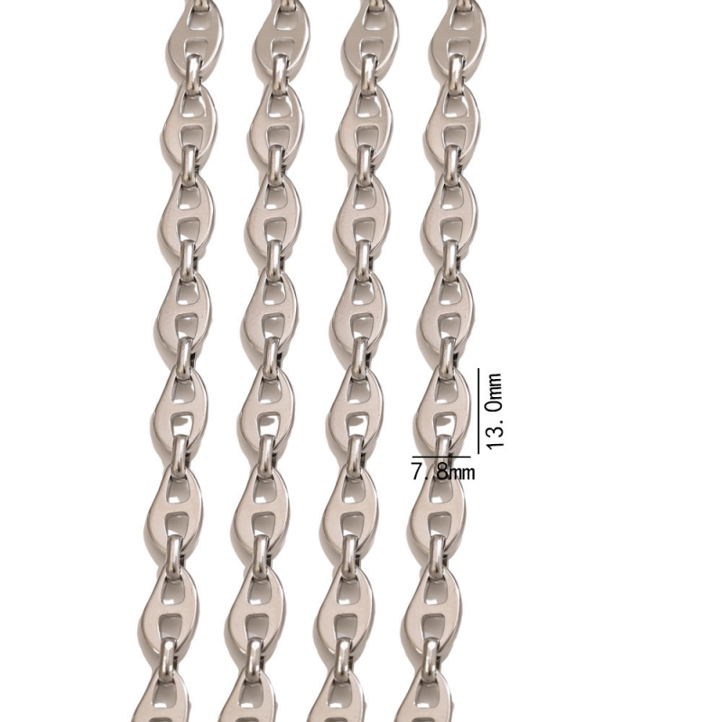 Nehrđajući čelični lanac s tretmanom isticanja — Chenying Jewelry, prilagodljiv