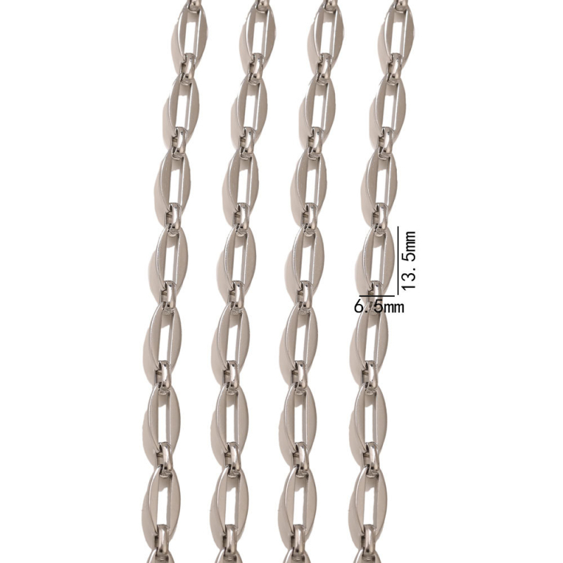 Nehrđajući čelični lanac s tretmanom isticanja — Chenying Jewelry, prilagodljiv
