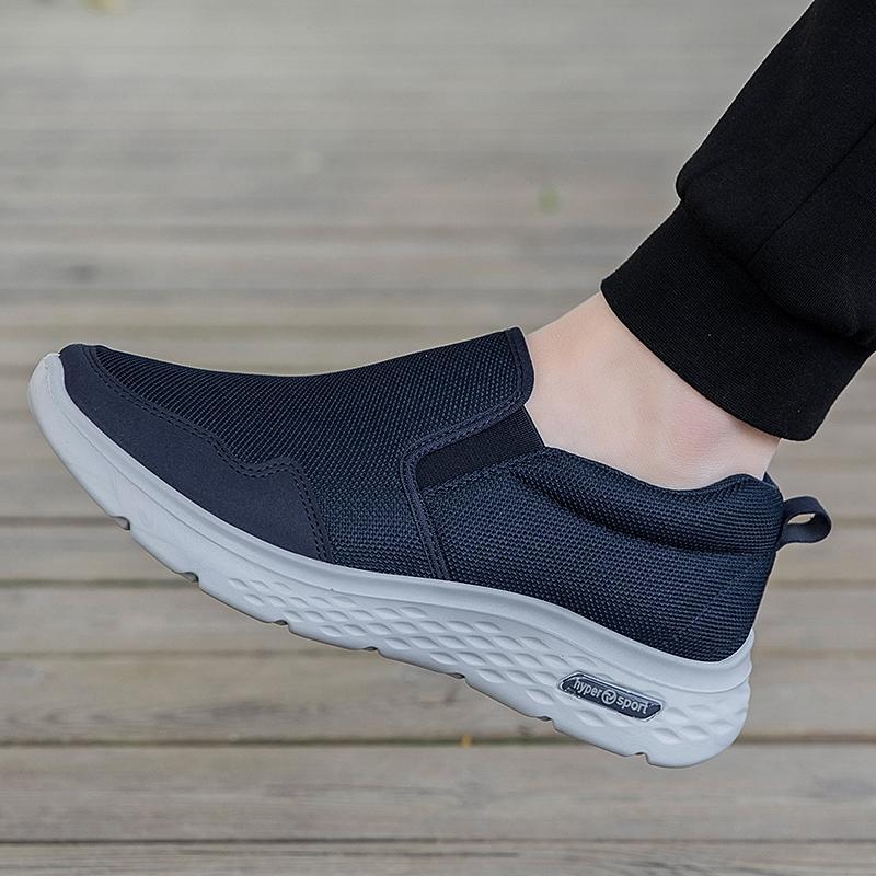 Unisex prozračne mrežaste casual slip-on cipele, niski profil, okrugli nos, PU ulošak