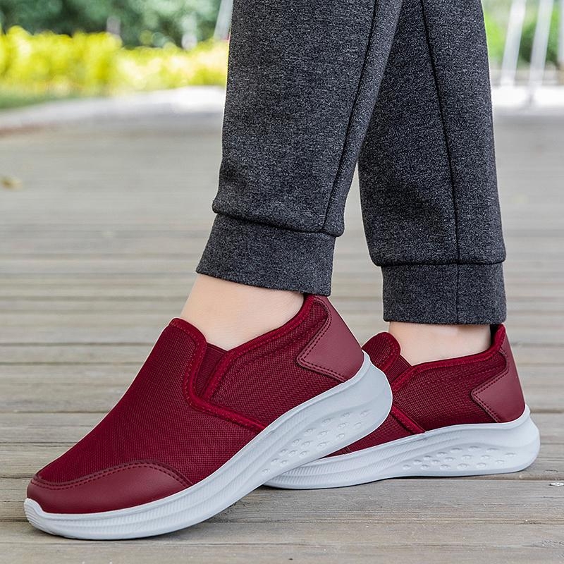 Unisex prozračne mrežaste casual slip-on cipele, niski profil, okrugli nos, PU ulošak