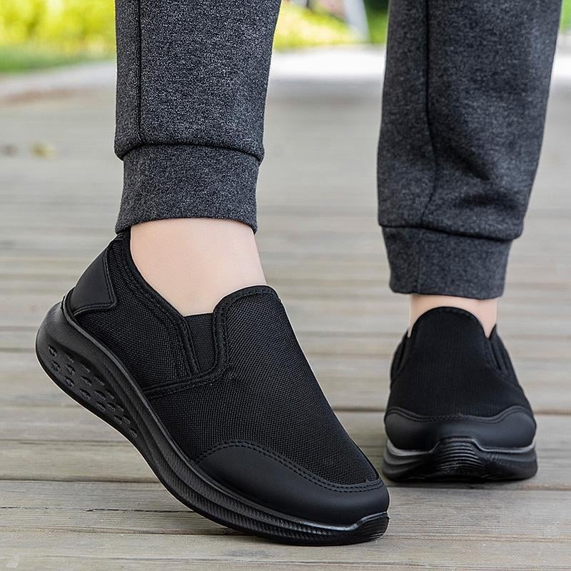 Unisex prozračne mrežaste casual slip-on cipele, niski profil, okrugli nos, PU ulošak