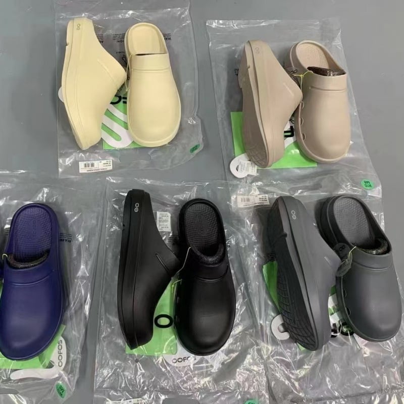 Uniszex házicipő vastag talppal, zárt orr, EVA felső rész és EVA talp, injektált talp