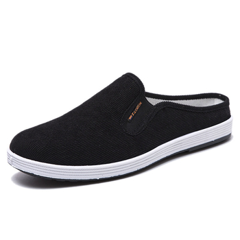 Pantofi casual slip-on din pânză pentru bărbați, fără călcâi, stil lejer, talpă din plastic, tehnologie injectată a talpii