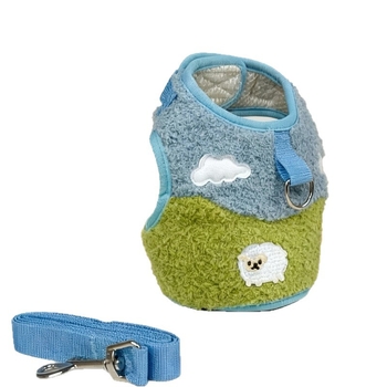 Lesă reglabilă pentru animale de companie și ham din poliester, Garden Chen