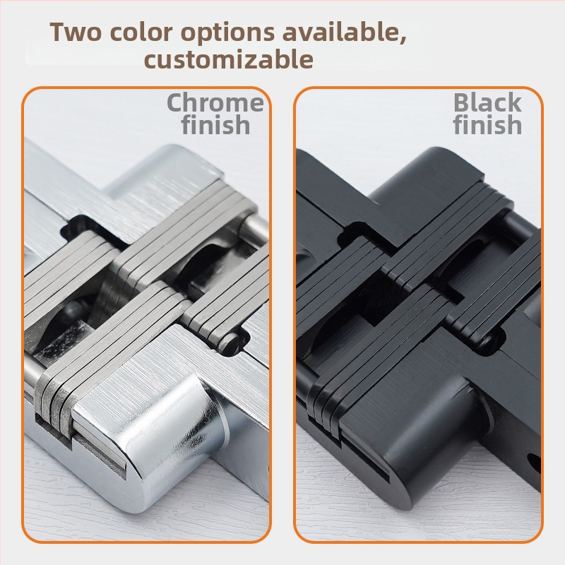 Ajtókeresztpánt, modell 1, csapágyas típus, anyagok: rozsdamentes acél és cink ötvözet, felületkezelés: porfestett felület