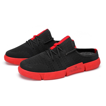 Papuci de bărbați, partea superioară din plasă respirabilă, talpă EVA antiderapantă, stil casual de vară