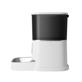 Intelligens háziállat etető, 6 L kapacitás, távoli vezérlés alkalmazáson keresztül, ütemezett etetés, videó interakció, kettős energiaellátás