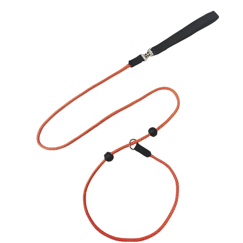 Lesă pentru câini din lanț pentru dresaj, ABS material, neextensibilă, curea toracică, model 34219