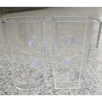 Hranitor pentru acvariu, din plastic, alimentare cu punct fix, potrivit pentru acvarii, cutie cu 100 buc