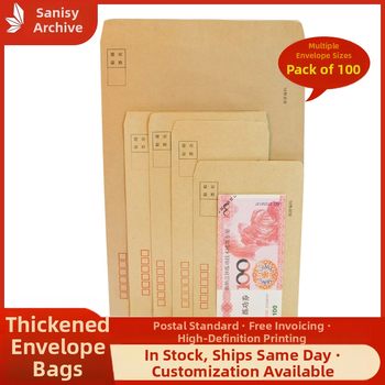 Sanyi kraftová obálka z papiera, štýl čínskej obálky, model No. 9/C4, s tlačeným logom