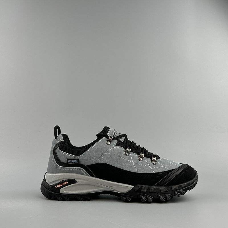 Pantofi bărbați cu plasă - Casual pentru drumeții, mid-top, creștere a înălțimii, talpă din cauciuc, închidere cu șireturi