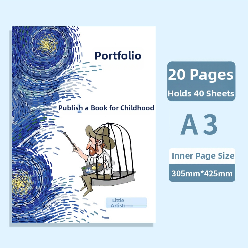 Album na uchovávanie umeleckých diel — Fudele 3320, 40 strán, hrúbka 85, materiál plast