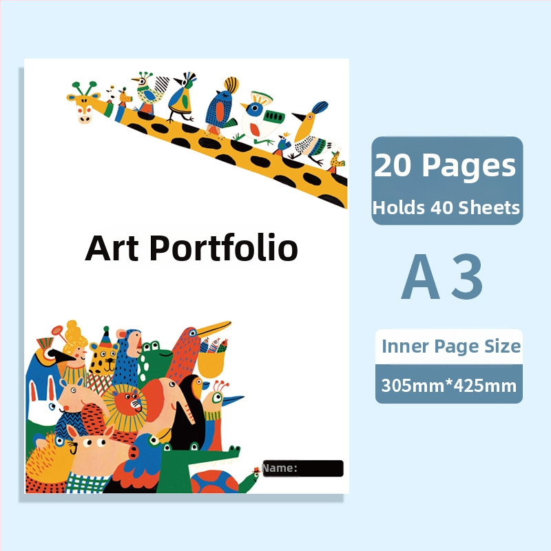 Album na uchovávanie umeleckých diel — Fudele 3320, 40 strán, hrúbka 85, materiál plast