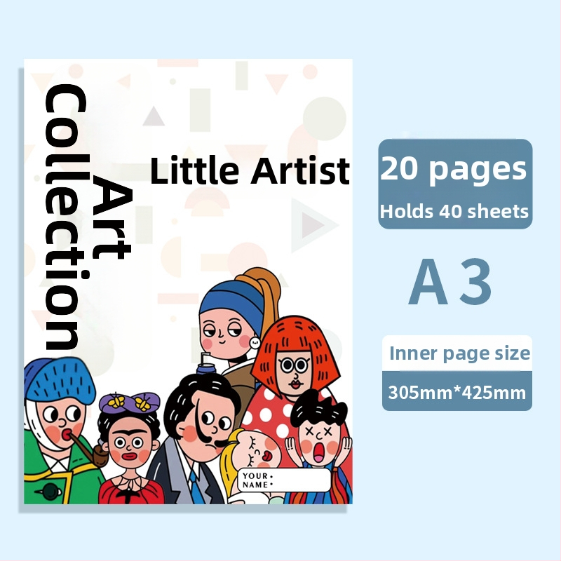 Album na uchovávanie umeleckých diel — Fudele 3320, 40 strán, hrúbka 85, materiál plast