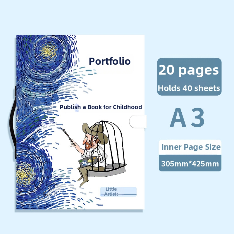 Album na uchovávanie umeleckých diel — Fudele 3320, 40 strán, hrúbka 85, materiál plast