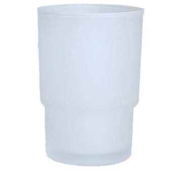 Δοχείο οδοντόβουρτσας - Ματ γυαλί, Ανθεκτικό σε θερμοκρασίες, Σύγχρονο μινιμαλιστικό στυλ, Διαθέσιμο για εκτύπωση λογότυπου