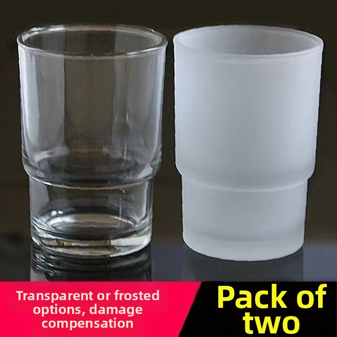 Držiak na kefu na zuby - matné sklo, odolné voči teplu, moderný minimalistický štýl, možnosť potlače loga