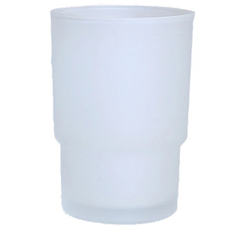 Δοχείο οδοντόβουρτσας - Ματ γυαλί, Ανθεκτικό σε θερμοκρασίες, Σύγχρονο μινιμαλιστικό στυλ, Διαθέσιμο για εκτύπωση λογότυπου