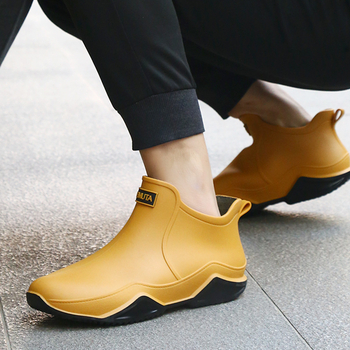 Ghete de ploaie din plastic, unisex, talpă EVA, impermeabile, antiderapante