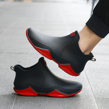 Ghete de ploaie din plastic, unisex, talpă EVA, impermeabile, antiderapante