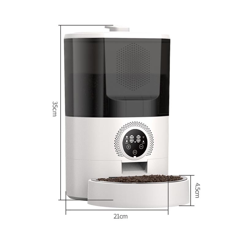 Αυτόματος ταϊστής γάτας με τηλεχειρισμό, προγραμματιζόμενες μερίδες, πλήρης εξοπλισμός ταΐσματος