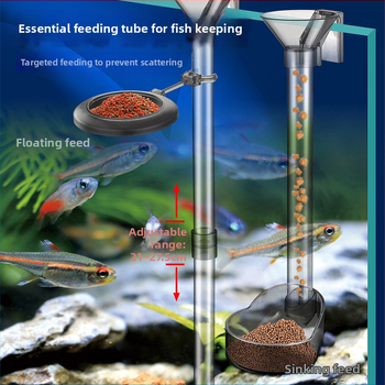 Σετ ταΐσματος ενυδρείου: δαχτυλίδι ταΐσματος και δοσομετρητής σωλήνας — πλαστικό, μάρκα Aquatic Craftsmen, 0,1 kg, σετ 96 τεμάχια