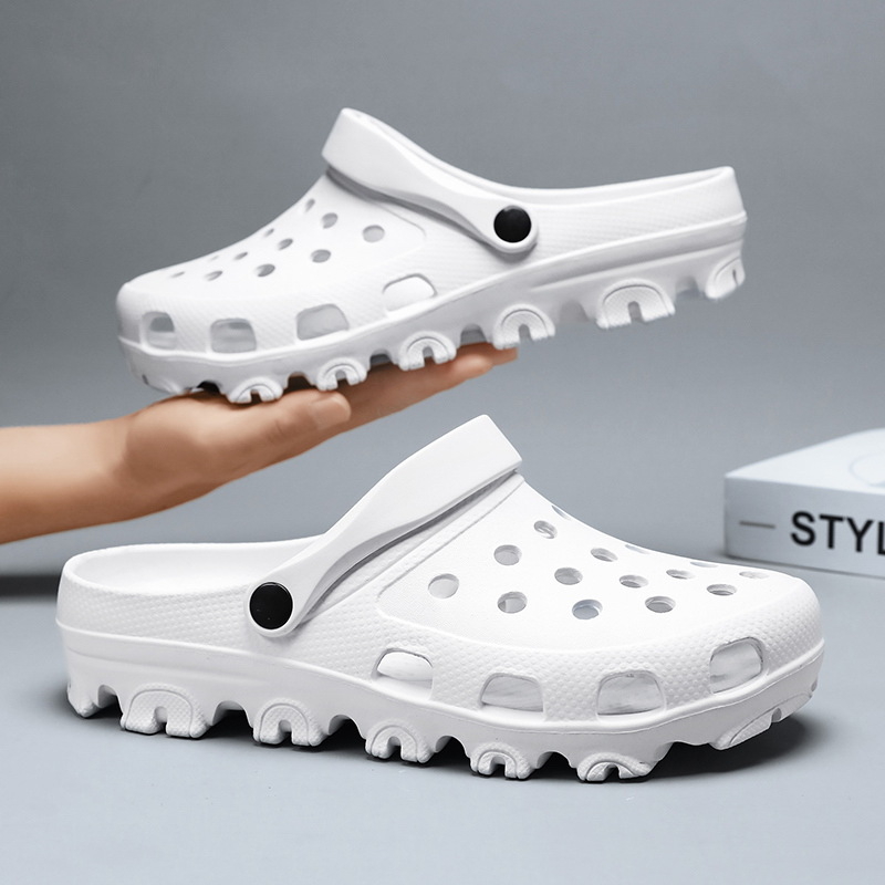 Sandale pentru bărbați din EVA, vârf închis, impermeabile, stil plajă, vară