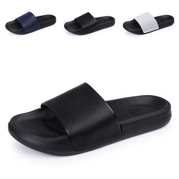 Férfi flip-flopok PVC felsőrésszel, EVA talppal, injektált talppal — kényelmes strandpapucs