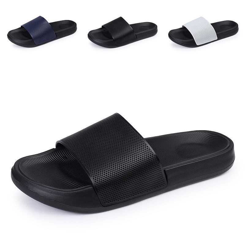 Férfi flip-flopok PVC felsőrésszel, EVA talppal, injektált talppal — kényelmes strandpapucs