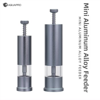 Αυτόματος τροφοδότης ενυδρείου F1, αλουμινίου κράμα, κατάλληλος για κόκκους τροφής έως 1,5 mm, μάρκα Envy fish