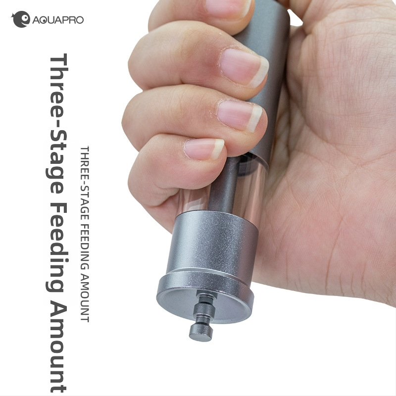 Αυτόματος τροφοδότης ενυδρείου F1, αλουμινίου κράμα, κατάλληλος για κόκκους τροφής έως 1,5 mm, μάρκα Envy fish