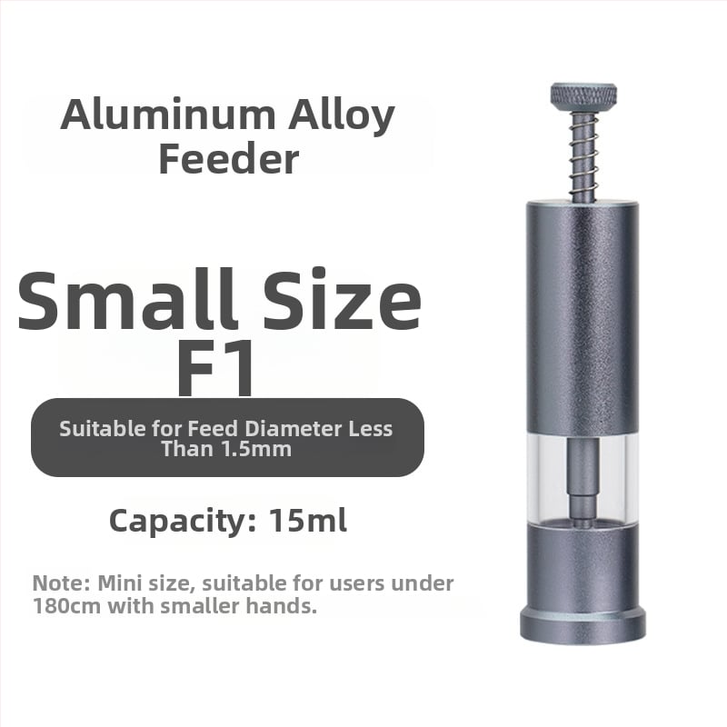 Αυτόματος τροφοδότης ενυδρείου F1, αλουμινίου κράμα, κατάλληλος για κόκκους τροφής έως 1,5 mm, μάρκα Envy fish