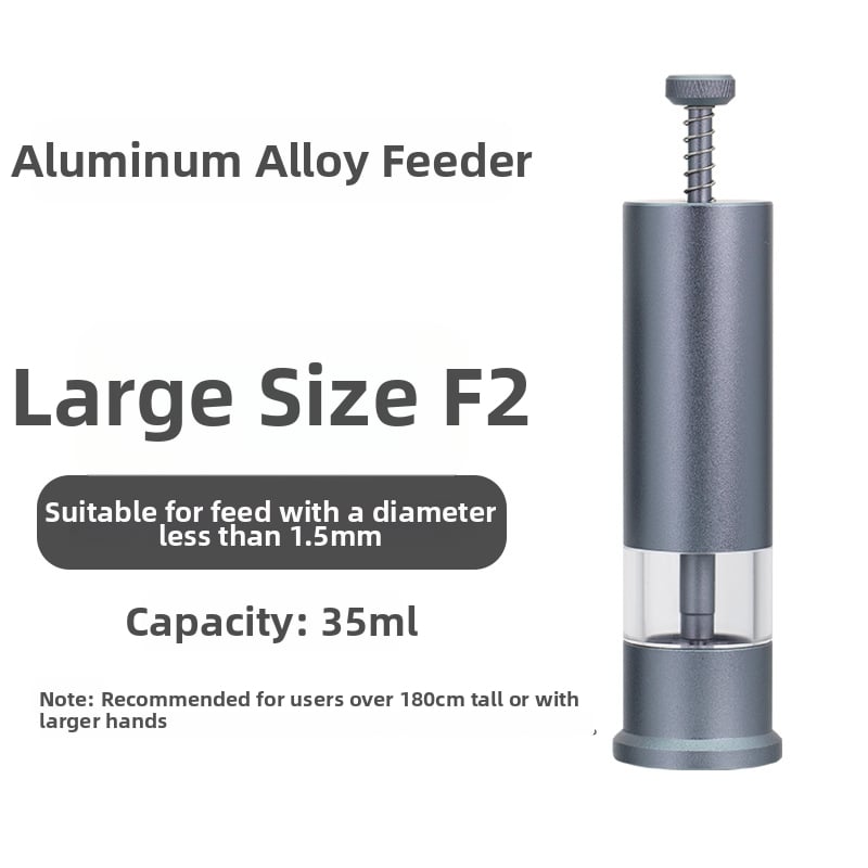 Αυτόματος τροφοδότης ενυδρείου F1, αλουμινίου κράμα, κατάλληλος για κόκκους τροφής έως 1,5 mm, μάρκα Envy fish