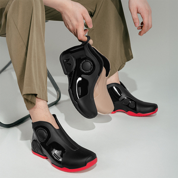 Ghete de ploaie, unisex PVC scurte, impermeabile, anti-derapare, ușoare, talpă PU