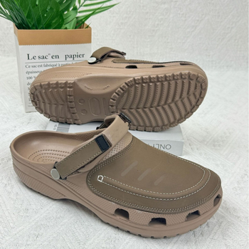 Férfiaknak készült EVA felső- és EVA talpú clogok, szarvasmarhából készült bőrfeldolgozás, 2024 tavasz, SGS tanúsítványozott