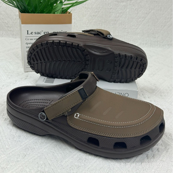 Férfiaknak készült EVA felső- és EVA talpú clogok, szarvasmarhából készült bőrfeldolgozás, 2024 tavasz, SGS tanúsítványozott