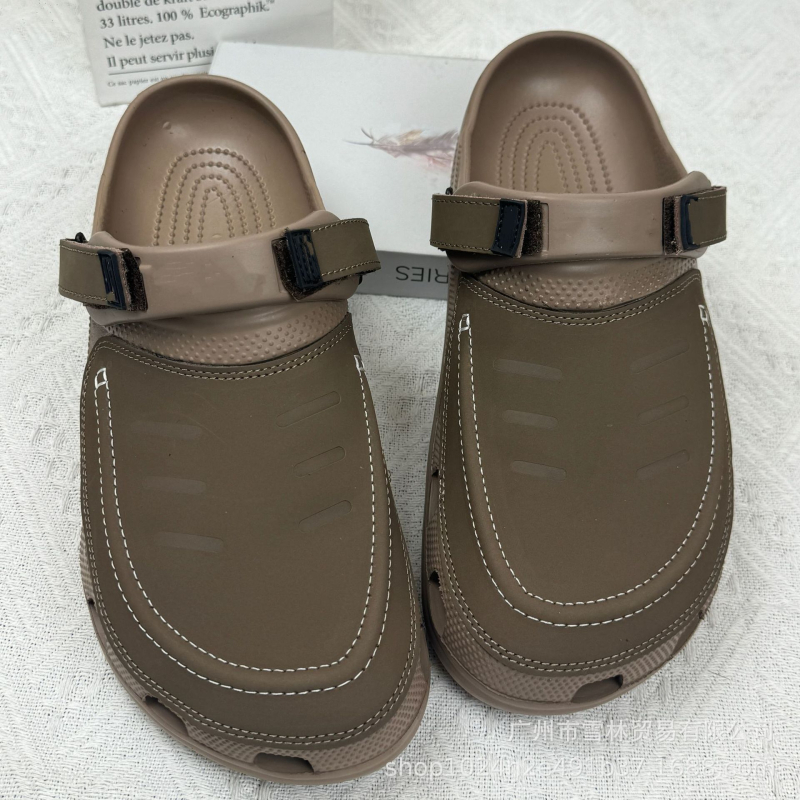 Férfiaknak készült EVA felső- és EVA talpú clogok, szarvasmarhából készült bőrfeldolgozás, 2024 tavasz, SGS tanúsítványozott