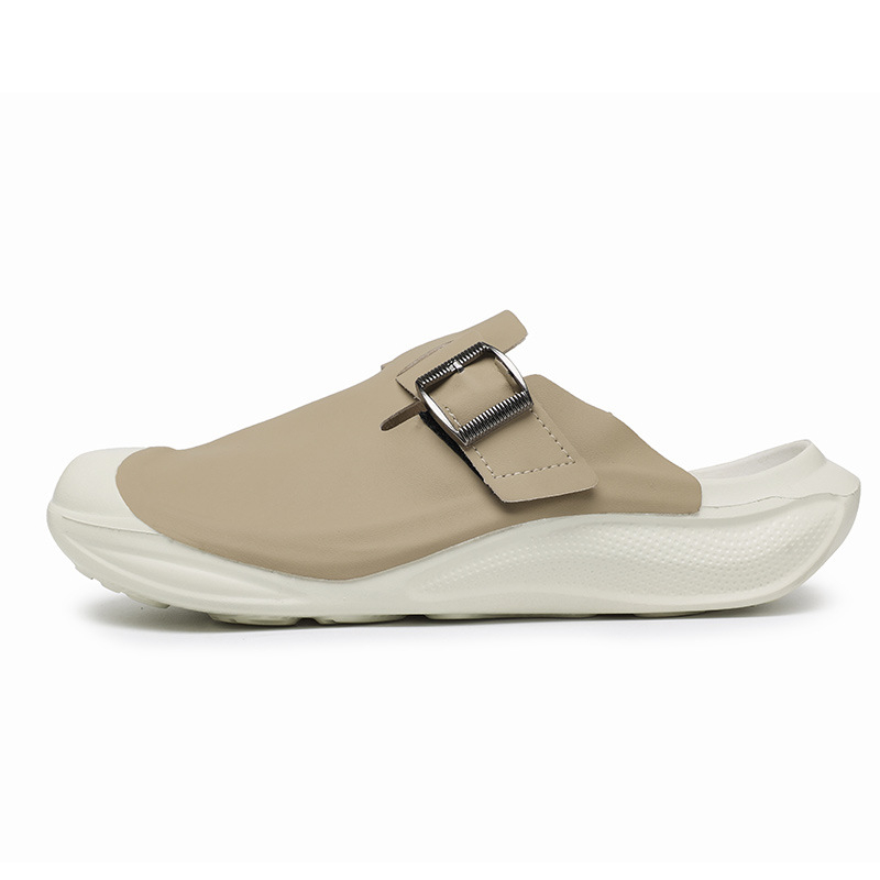 Baotou Slip-On pentru bărbați – talpă groasă din cauciuc, partea superioară din piele de vacă, primăvara 2025, stil leisure