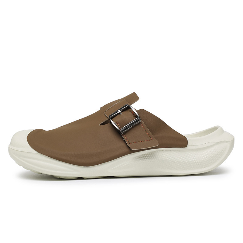 Baotou Slip-On pentru bărbați – talpă groasă din cauciuc, partea superioară din piele de vacă, primăvara 2025, stil leisure