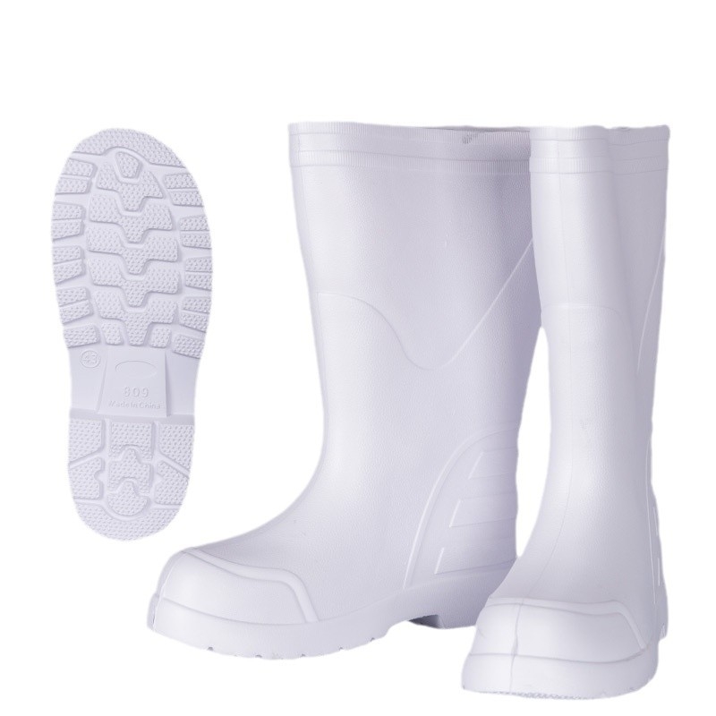 Cizme de ploaie EVA pentru unisex, înălțime mare a tubului, talpă antiderapantă, căptușeală din blană artificială