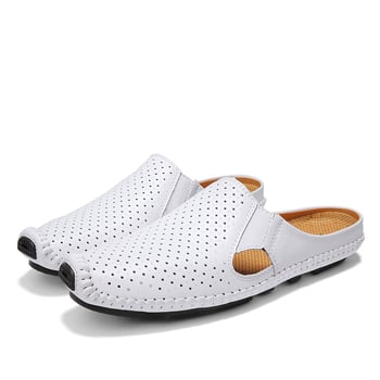 Férfi hátul nyitott papucs, gumitalppal, szabadidős stílus, 18–40 évesek, 2021 tavaszi megjelenés